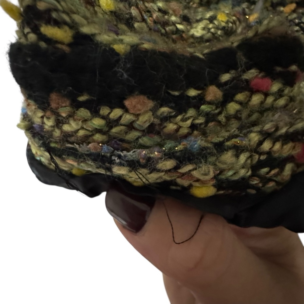 Sag Harbor Women's Tweed Blazer - Black and Gold holiday old money cottage - Picture 4 of 12